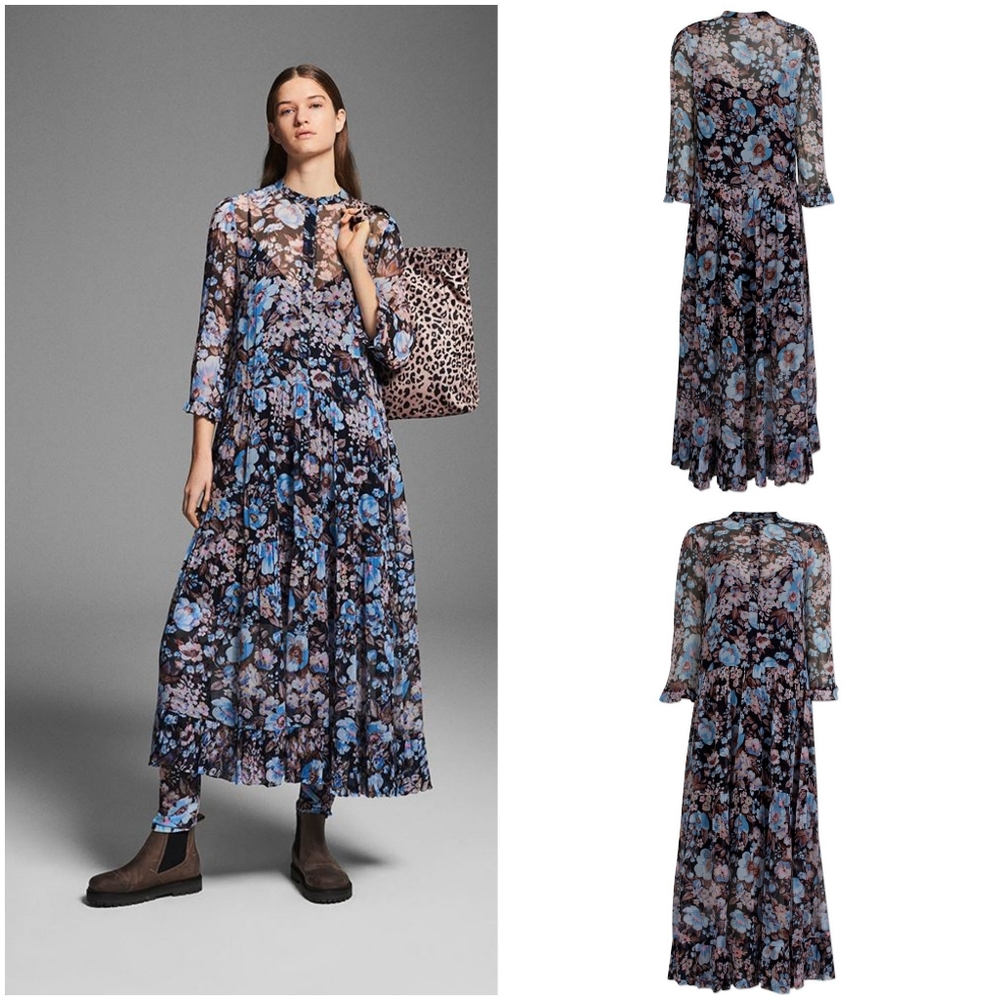 BAUM UND PFERDGARTEN Alexondra Dress - Blue Floral